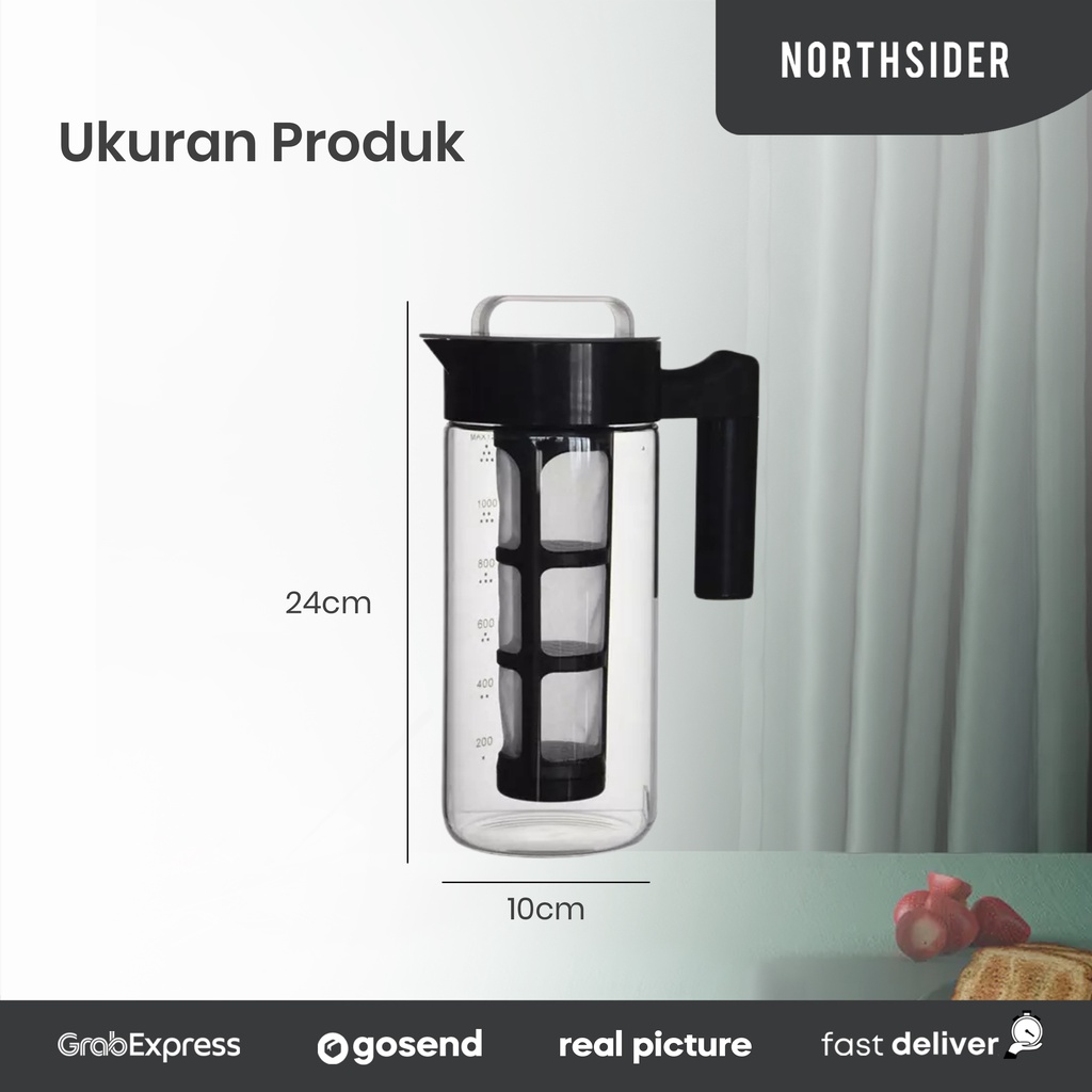 COLD BREW COFFEE MAKER 1300ML YRP-NCB1300 - ALAT KOPI