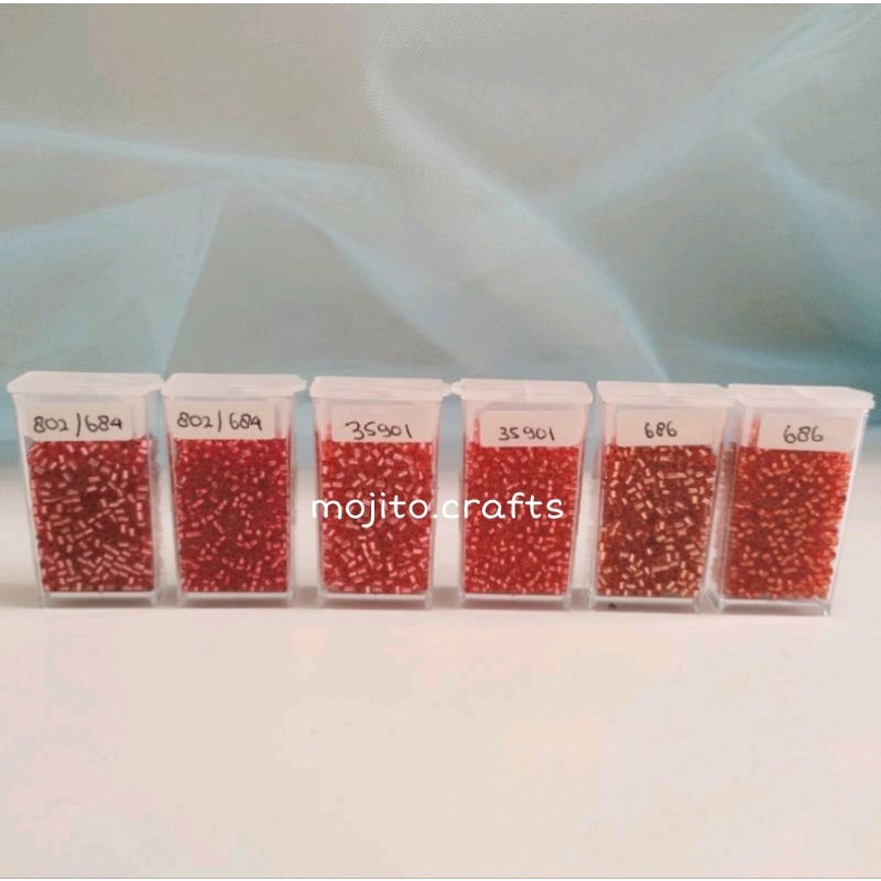 Payet Jepang MGB Asli Original Varian Merah 4 / Payet Kebaya / Payet MGB Merah / Payet Merah / Hiasa