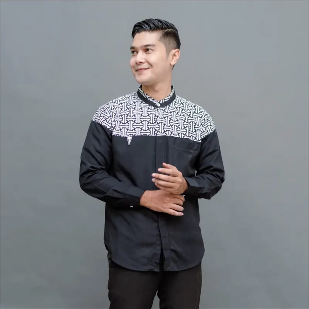 Baju Koko Hadroh Lengan Panjang Material Catton Adem Serap Keringat