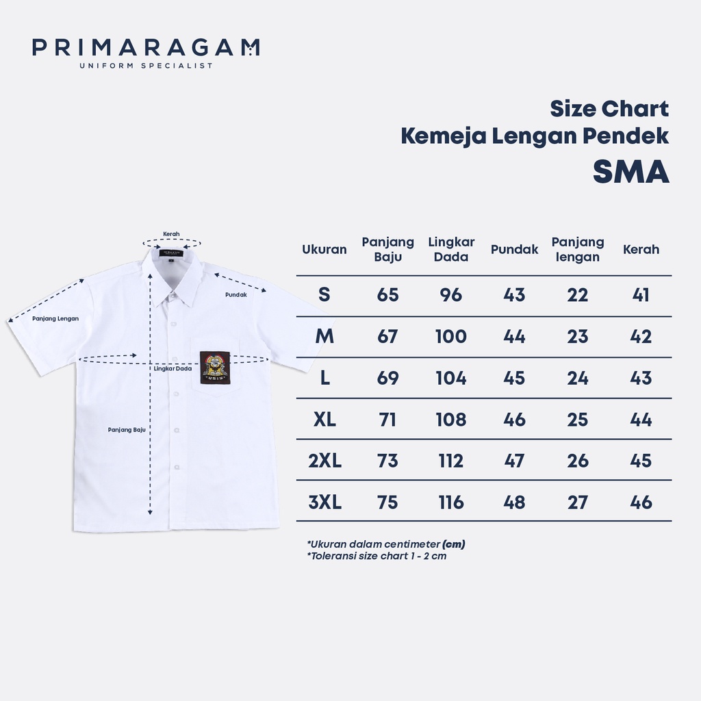 OBRAL BARANG CACAT kemeja putih bet pendek seragam sekolah sma bet pendek kemeja pendek