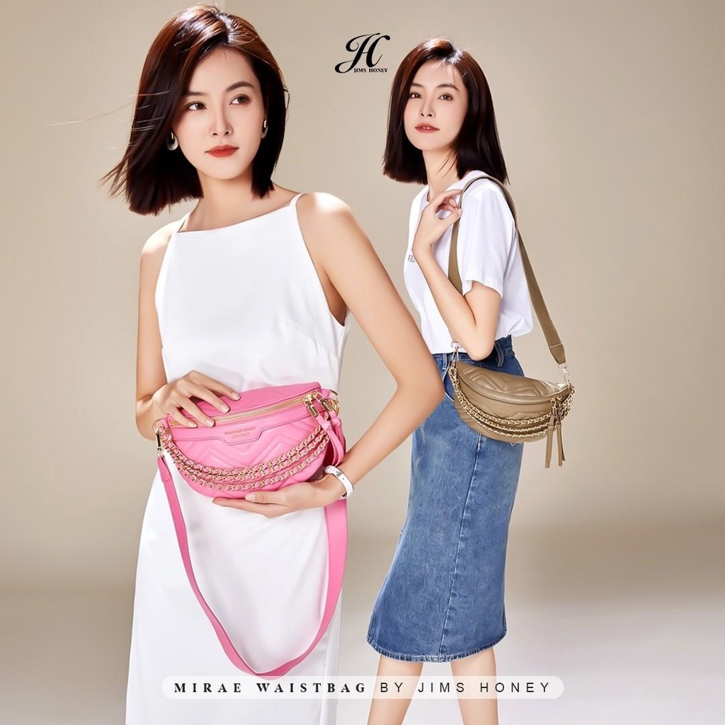 Jims Honey Mirae Waist Bag Tas Pinggang Wanita Casual Murah Import Sling Bag Cewek Fashion Jimshoney