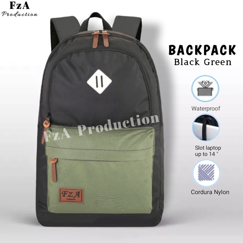 FzA Official - Tas Ransel Punggung Distro Casual Pria Wanita / Tas Ransel Laptop Backpack Original - BGNRC