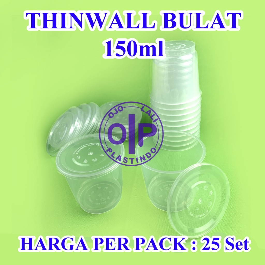 Thinwall Cup 150ml / Tutup body sambung 150ml
