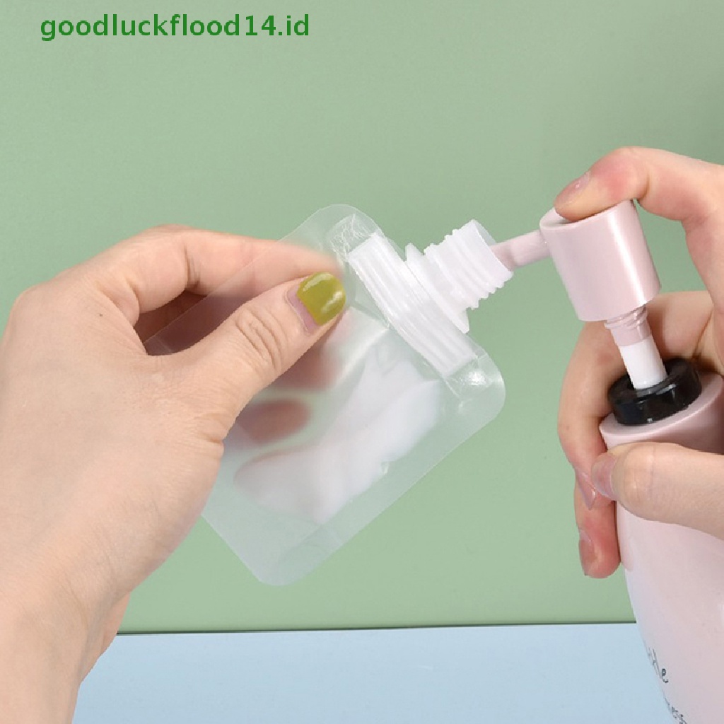 [GOOGFOUR] 30ml Refillable Travel Size Lotion Dispenser Bag Sample Pouch Tempat Penyimpanan Cairan [TOP]