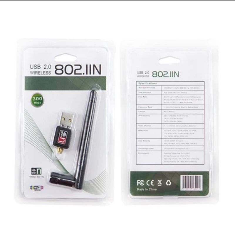 [COD] USB WIFI 300 MBPS + ANTENA WIRELESS ADAPTER ROUTER 802.11N 300MBPS ANTENA / PENANGKAP SINYAL WIFI