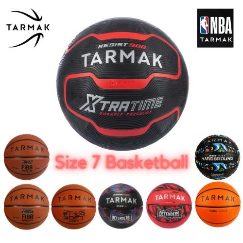 TARMAK Bola Basket R900 XTRA TIME Size 7 FIBA OFFCIAL Bola Basket Karet Outdoor Indoor ORIGINAL