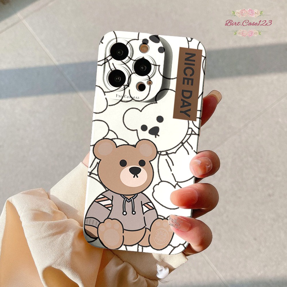 CUSTOM CASE SOFTCASE SILIKON PROCAMERA CUTE BEAR CUSTOM OPPO REALME VIVO XIAOMI SAMSUNG INFINIX IPHONE FOR ALL TYPE BC6863