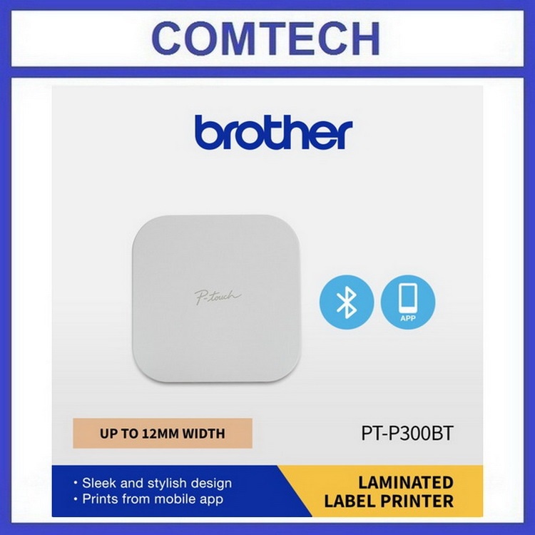 

Brother P-Touch PT-P300BT Printer Label Laminated Sticker