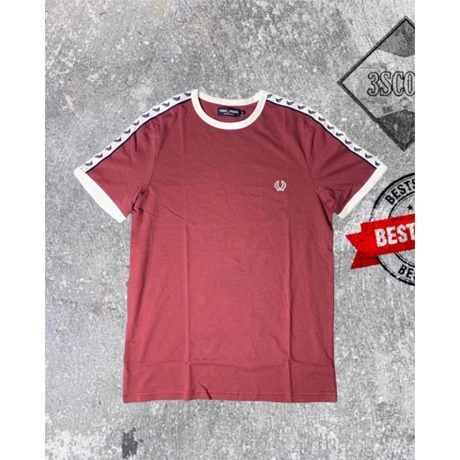 Tshirt Fred Perry Original Second Marun