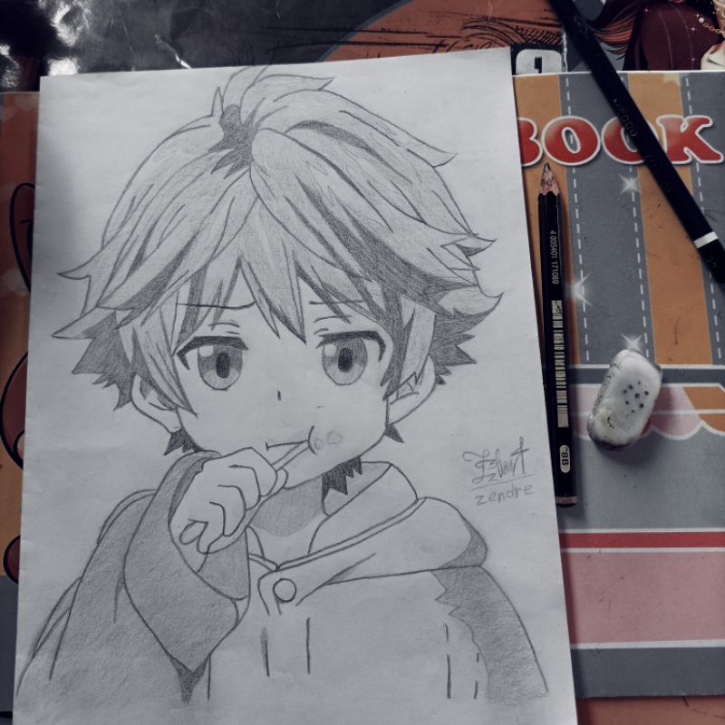 jasa drawing sketsa anime, jasa request sketsa anime, jasa sketsa anime custom