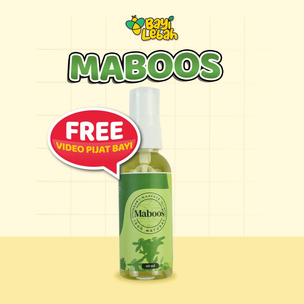 MABOOS | Essential Oil Bayi Ibu Anak | Baby Massage Oil | Natural Oil | Perawatan Kulit Bayi | 60ml