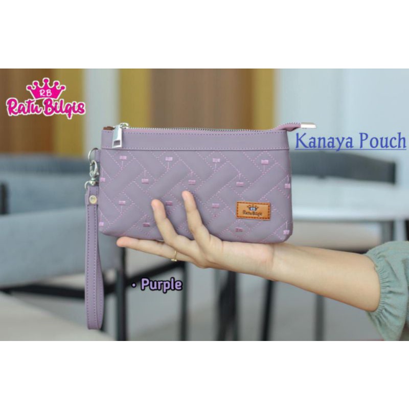 POUCH KANAYA BY RATU BILQIS POUCH KOSMETIK BAHAN CHOCOLY ANTI AOR WATERPROOF