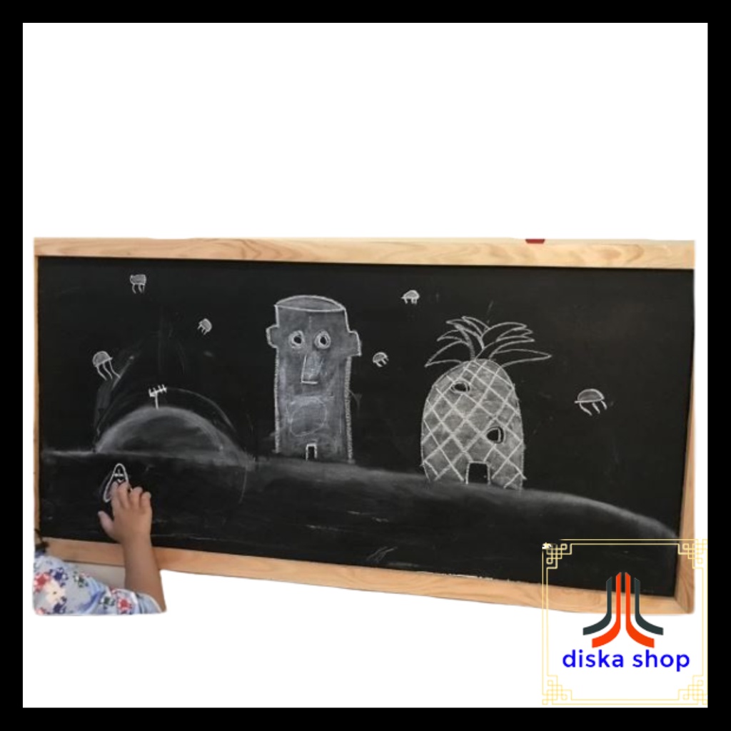 

Papan Tulis Kapur 60x120cm / Papan Tulis Gantung Menu Cafe Resto Dll
