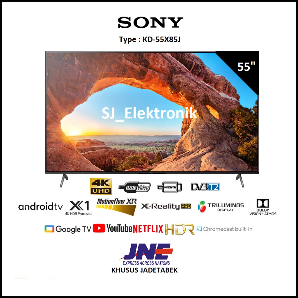 Jual Sony LED TV 55 Inch KD55X85J / 55X85 AndroidTV UHD 4K KD 55X85J