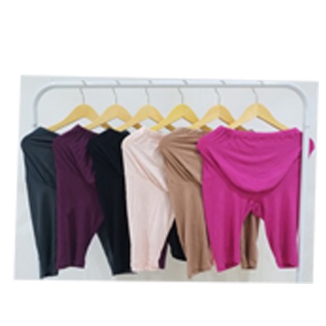 Celana Pendek Ibu Hamil Celana Legging Hamil Soft Jumbo Korset Hamil 3/4 Maternity Legging