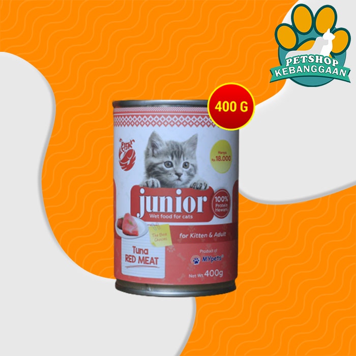 Makanan Kucing Basah Junior Wet Food Kaleng 400 Gram