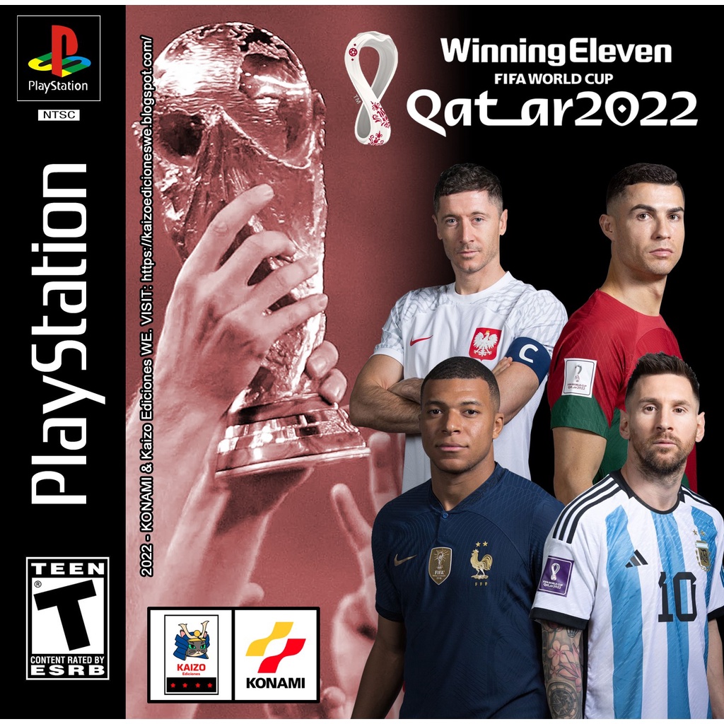 KASET CD GAME PS1: WINNING ELEVEN WORLD CUP QATAR 2022