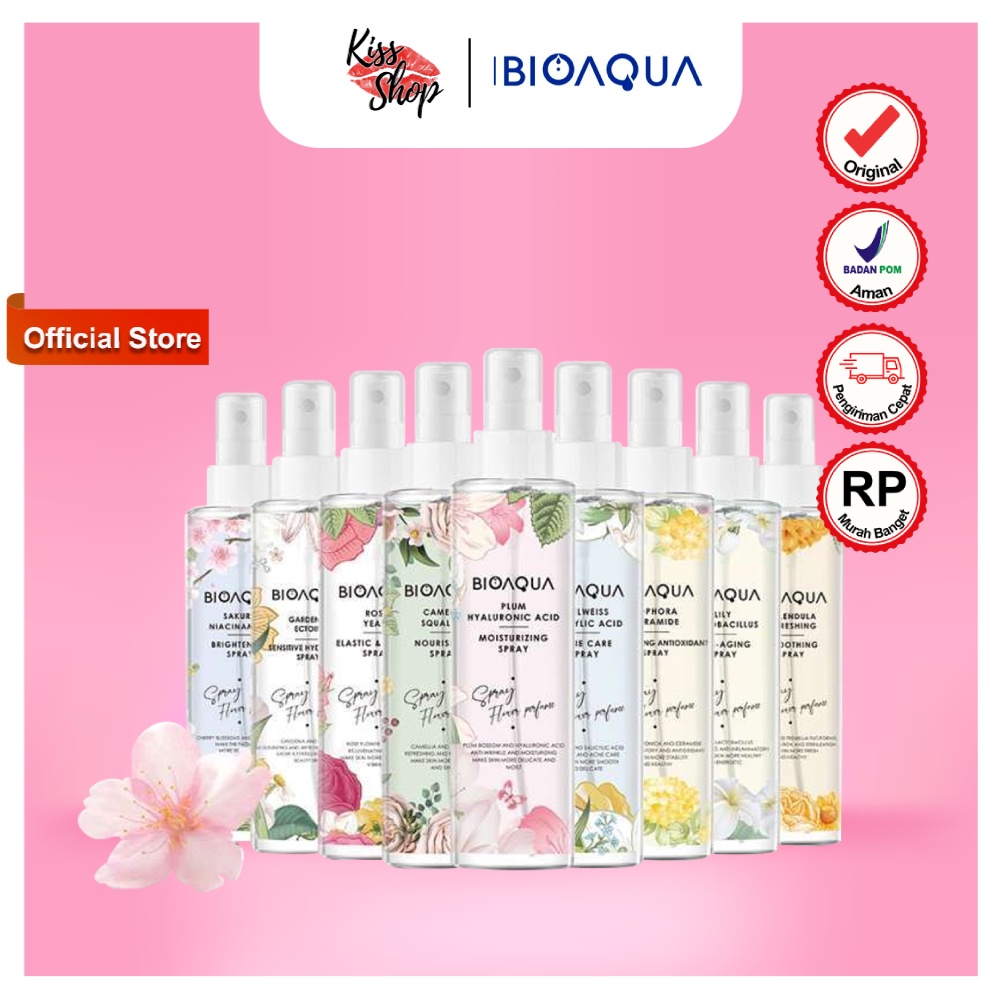 BIOAQUA Face Mist Spray Wajah Portable 150ml BPOM