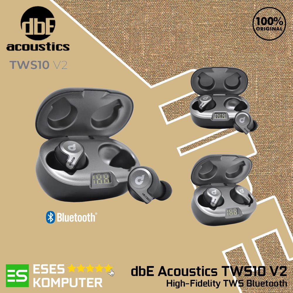 Earphone dBE Acoustics TWS10 V2 Bluetooth High-Fidelity ENC Microphone