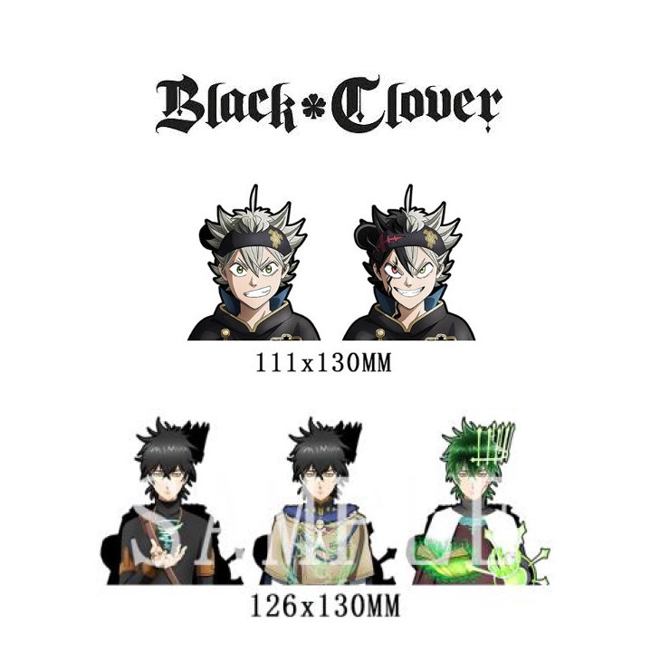 Sticker Lenticular/3D Motion/Moving Sticker - Black Clover