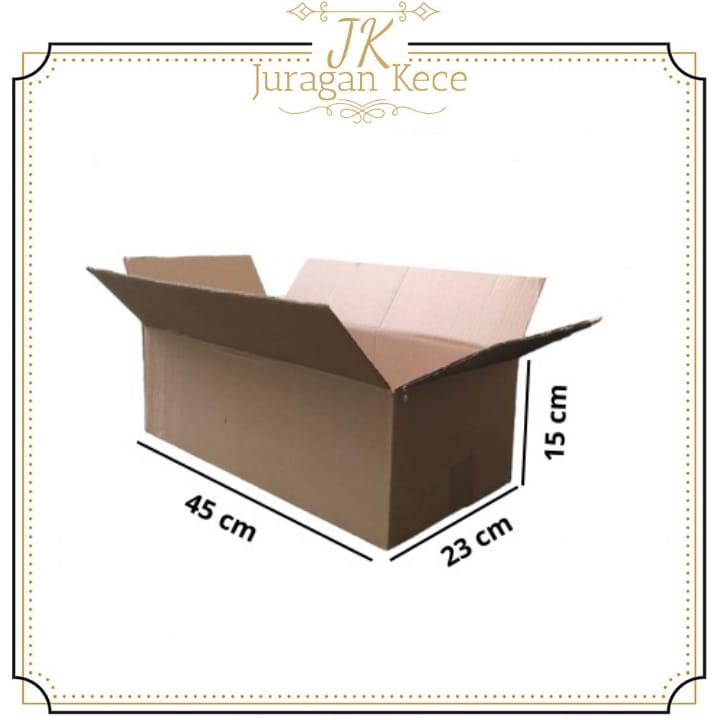 

Kardus Box Polos Packing Serbaguna Ukuran 45X23X15CM