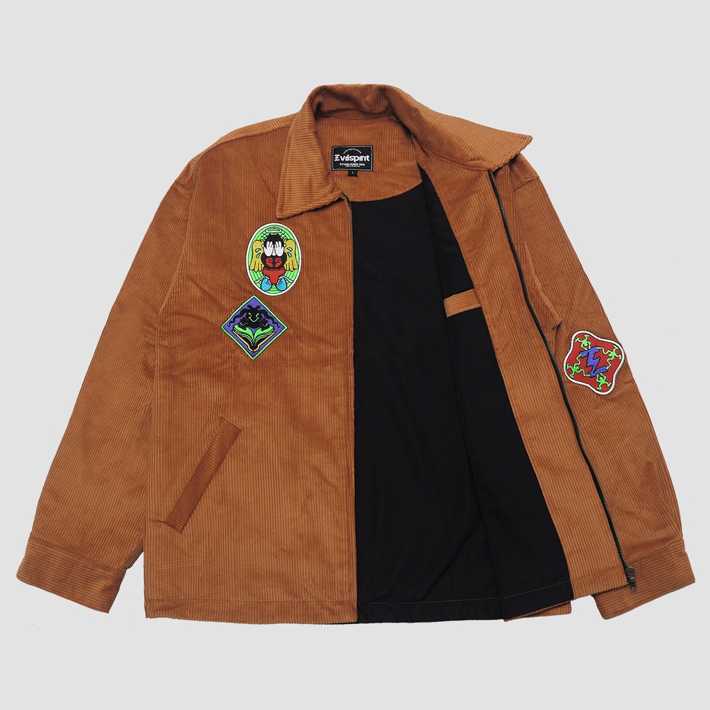 EVILSPIRIT JACKET CORDUROY - FOUCAULT ORANGE UNISEX