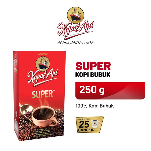 

KAPAL API Super - Bubuk Kopi 250 gr