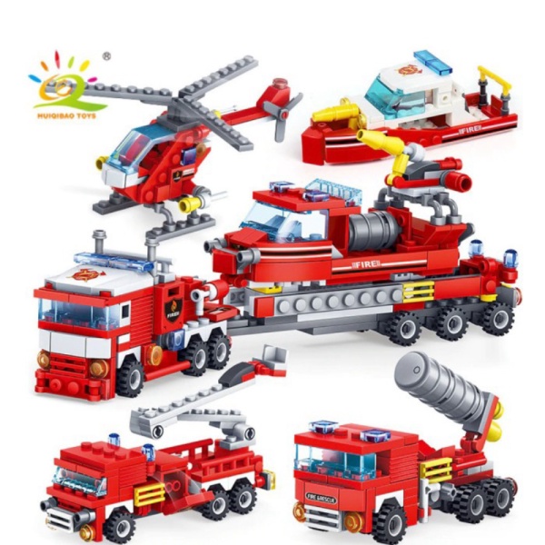 

Jual Building Blocks Mainan Mobil Fire Fighting 4 Model - KY80512 - Red Limited