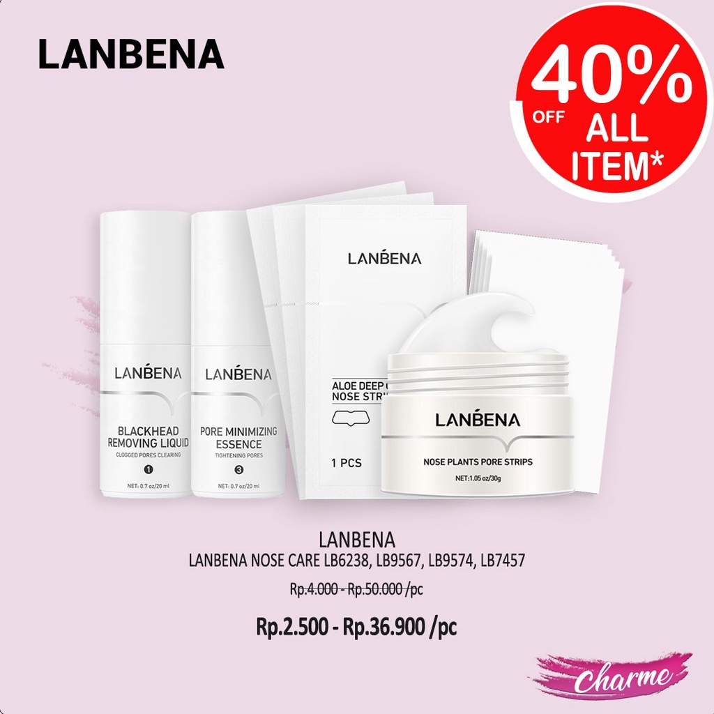 (READY &amp; ORI) LANBENA ALOE DEEP CLEANSING NOSE STRIPS LB7457