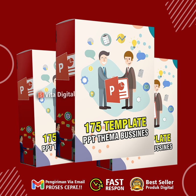 175 Template PPT Thema Bussines Siap Edit