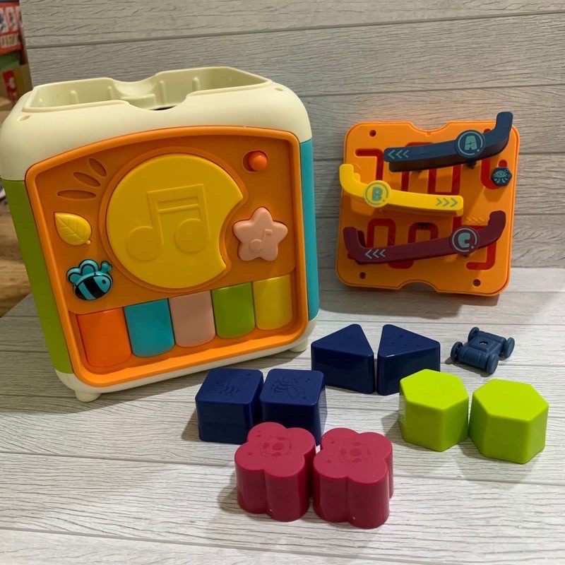 activity cube toys 8 in 1 musical toys baby busy box shape sorter xylophone maze