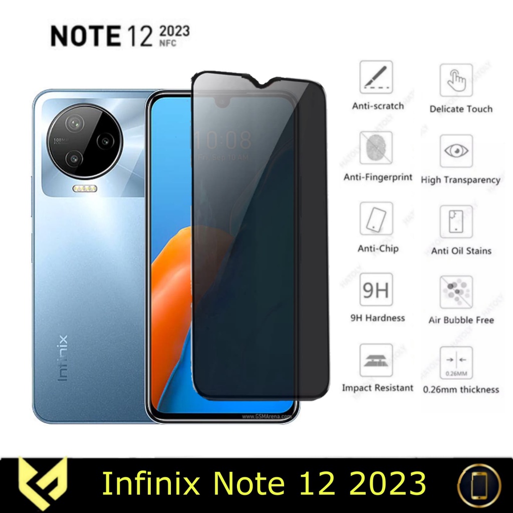 Screen Guard For INFINIX NOTE 12 2023 Anti Gores Layar All Variant Anti SPY Anti Bluelight Anti glare Premium Tempered Glass dan Ceramic