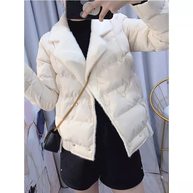 PERTAMA offic — Jacket Bulu Tebal Jacket Rasfur Fur Furry Jacket Musim Dingin