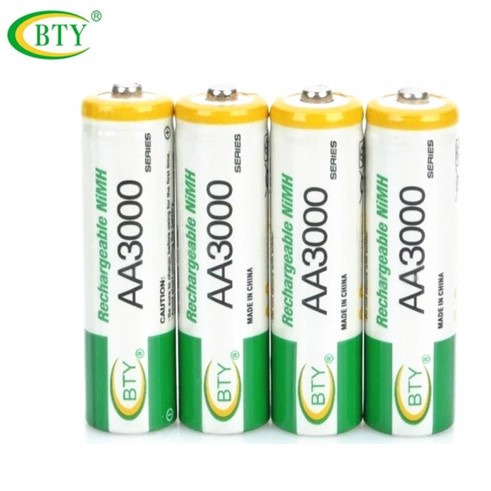 RK PAKET BATERAI BTY AA 3000 Mah RECHARGEABLE 1,2V + QUICK SMART CHARGER