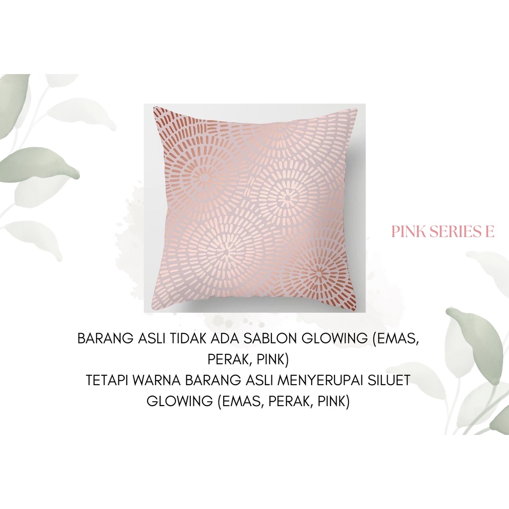 Pink Series Pillow Cushion Cover / Sarung Bantal Sofa Kursi Vintage / Dekorasi / Edisi Pink