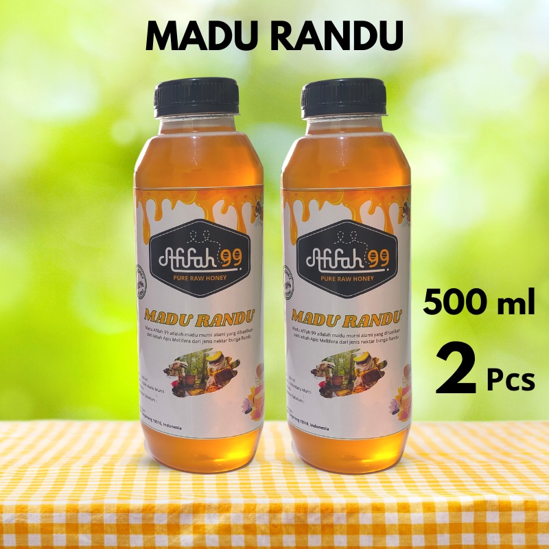 

Bundling 2 Pcs Madu Afifah 99 - Madu Murni Asli Nektar Randu 500 ml - Madu Randu - Madu Asli Grade A 100% Alami Pure Natural Raw Honey