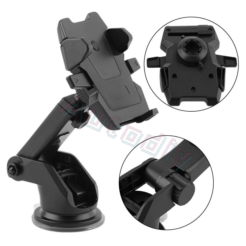 Aksesoris Holder Handphone Mobil Long Neck One - Touch Car Mount Tablet/Holder Hp Dudukan Kendaraan