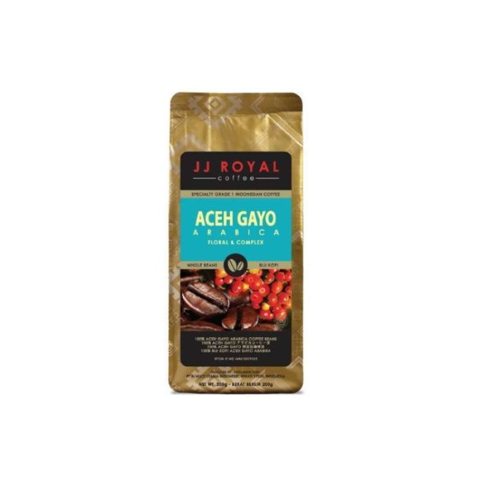 

Jj royal aceh gayo arabica bean 200g bag