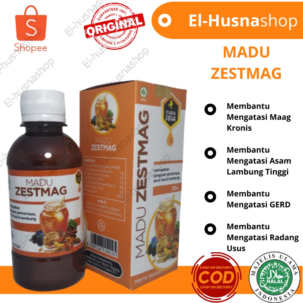 

Madu Zestmag Madu Solusi Asam Lambung Maag Gerd Gangguan Pencernaan Ampuh Zestmaag Original Isi 280gram