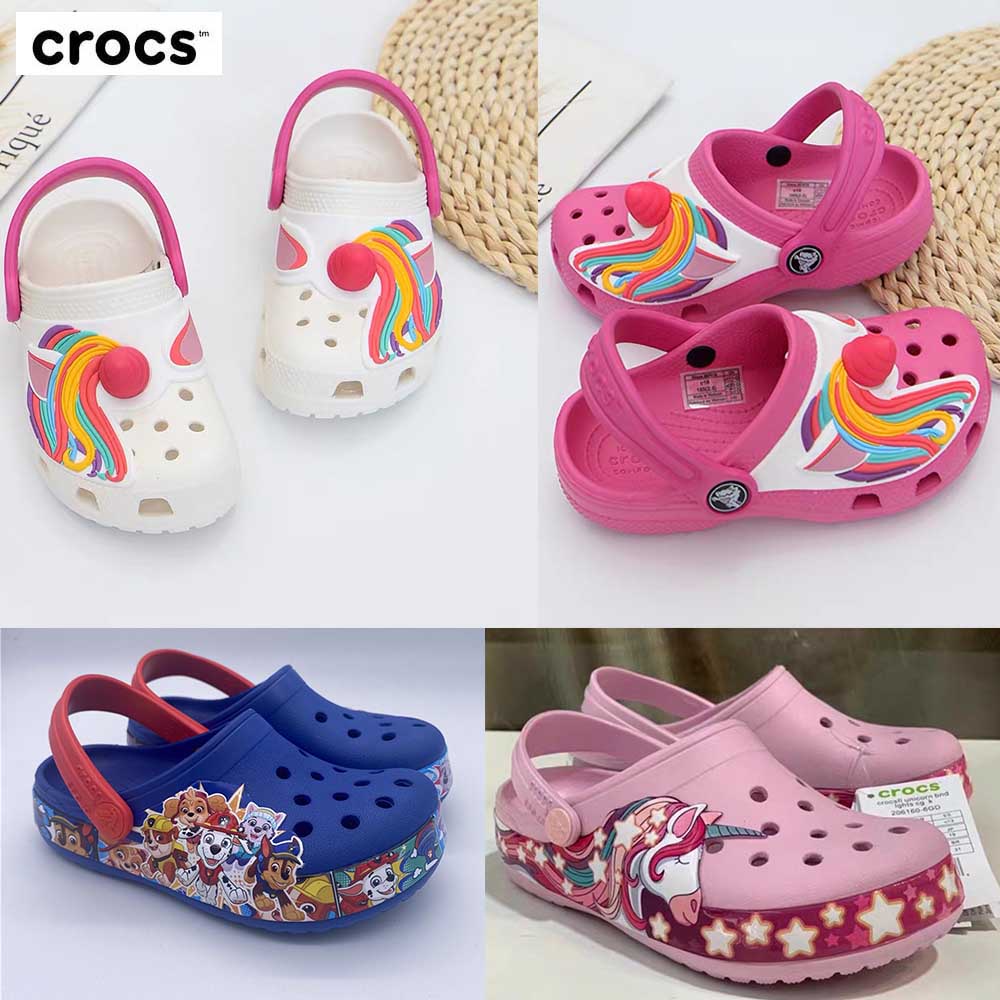 Crocs Kids Classic Clog  Anak Sandal Crocs Anak-anak  Laki-laki Dan Perempuan llittle pony Unicorn New