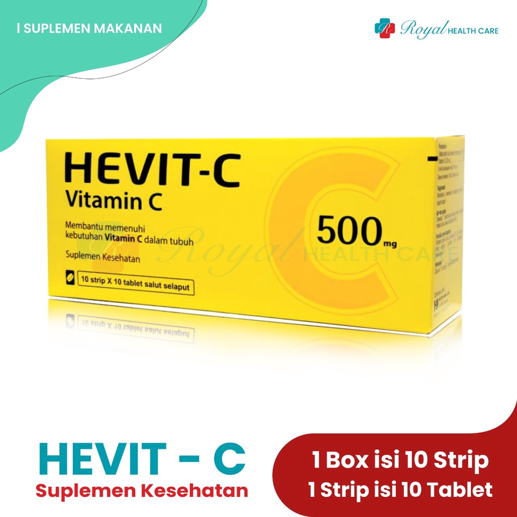 HEVIT-C VIT C 500 MG BOX 100 Tablet Memenuhi Kebutuhan Vit C dalam Tubuh