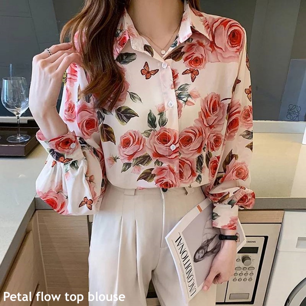 Petal flow top blouse - Thejanclothes