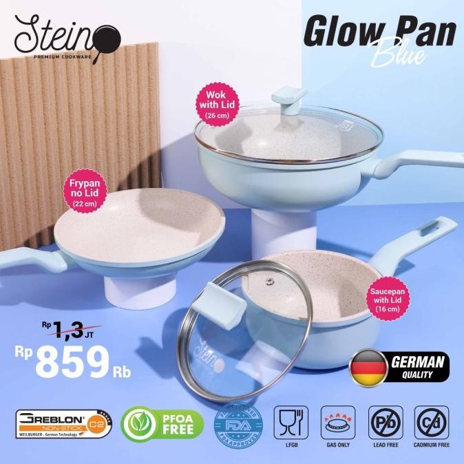 Glow Pan Stein Cookware Greblon Coating silahkan di pesan