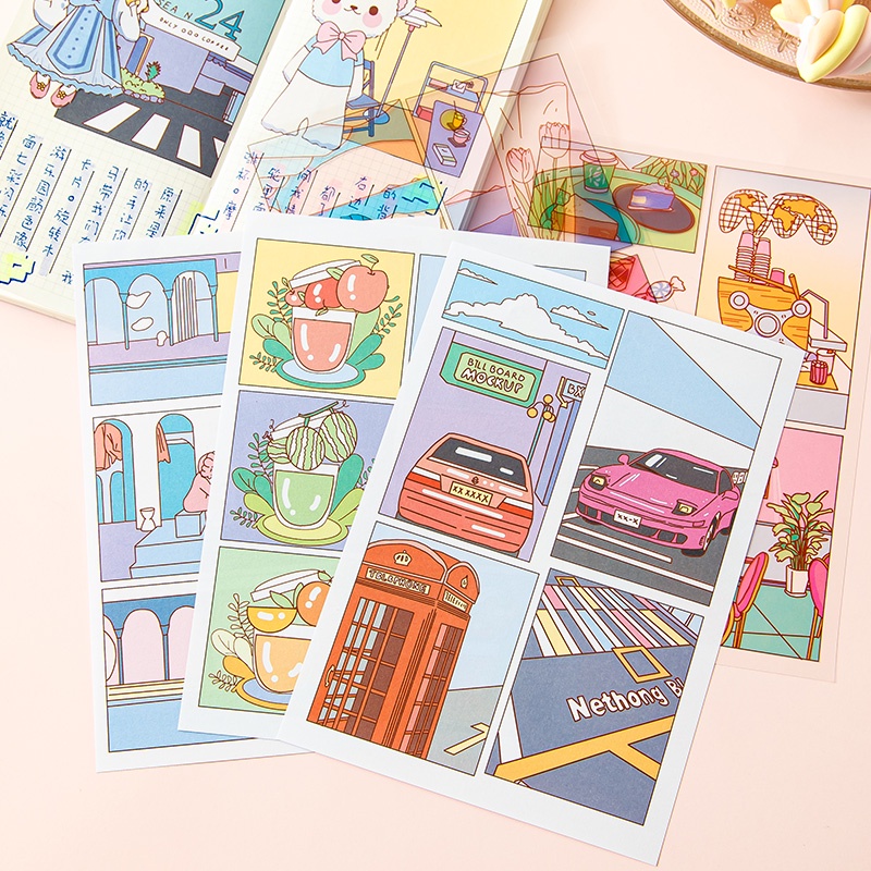 Paket Stiker DIY Kolokasi Pakaian Jepang 20lembar Untuk Anak