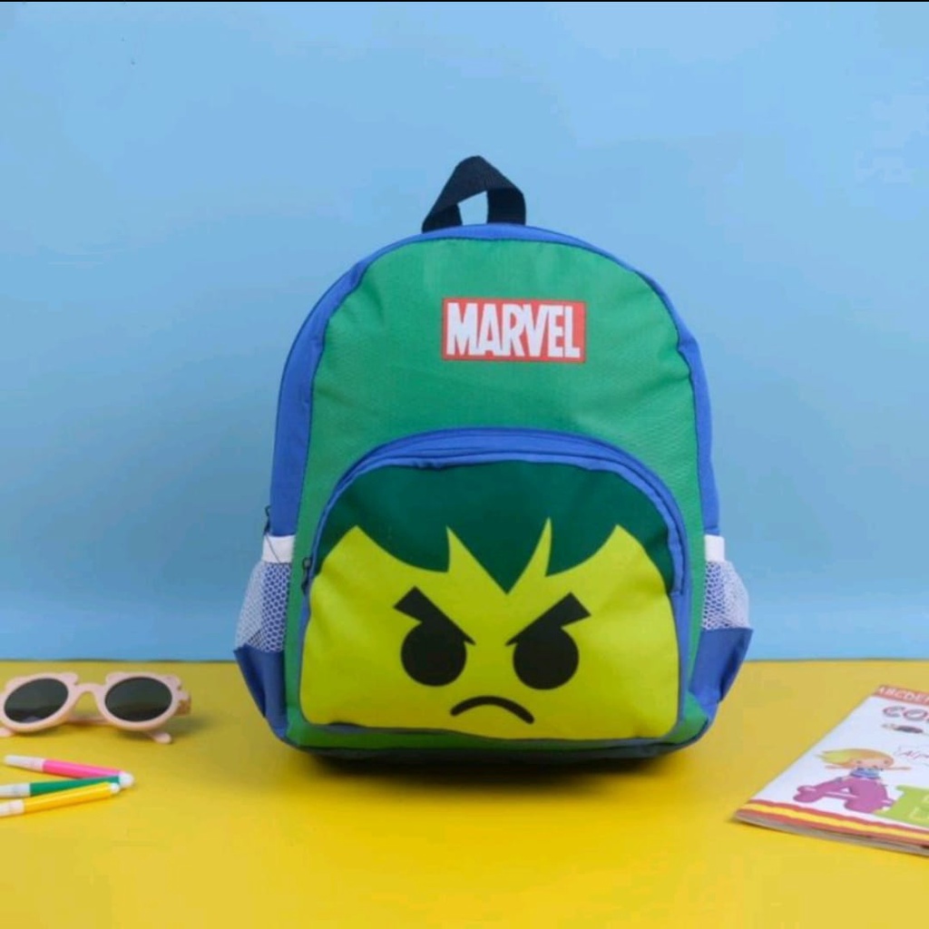 Tas Ransel anak sekolah Terbaru - Tas Ransel anak sekolah Paud Dan TK - Tad Ransel anak sekolah Karakter - Tas ransel anak sekolah Multifungsi - Tas Ransel anak sekolah Marvel