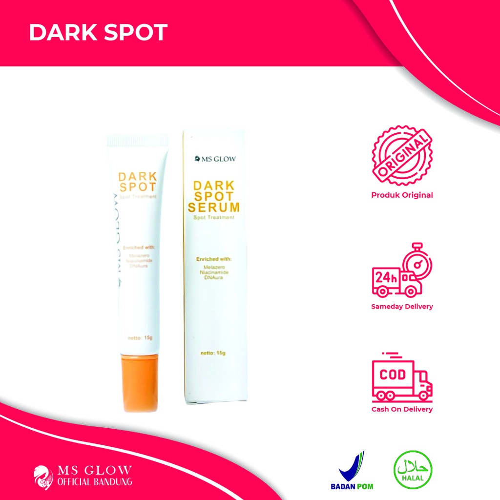 Ms Glow Dark Spot Original Serum Wajah Penghilang Flek Hitam - By ms.glowofficialbandung