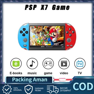 PSP X7 Gameboy Handheld Game Console Player 4.3 Inch 8G Built-in 10000 Games Gratis Untuk Menginstal Game Baru