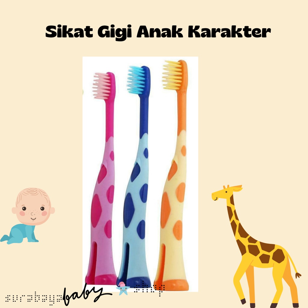 Sikat Gigi Anak Karakter  Lembut dan Halus Raoyi SNI 384110