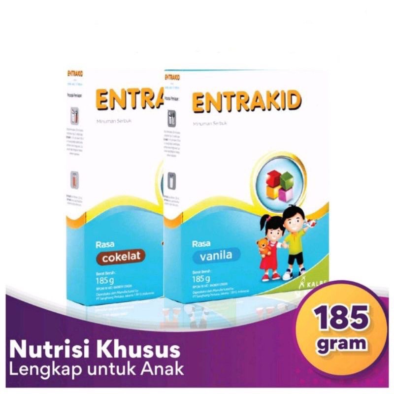 

ENTRAKID VANILA / COKELAT 185 G (Untuk anak Usia 1-5 Tahun)