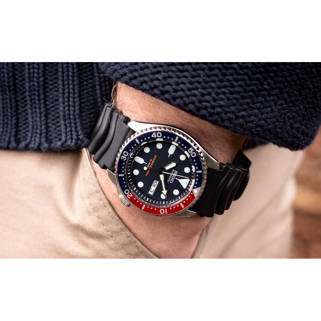 Jam Tangan Seiko Prospex Skx Diver's  SKX007 Mens Water Ghost Mechanical Watch Professional Diving Automatic Mechanical/Quartz Watch